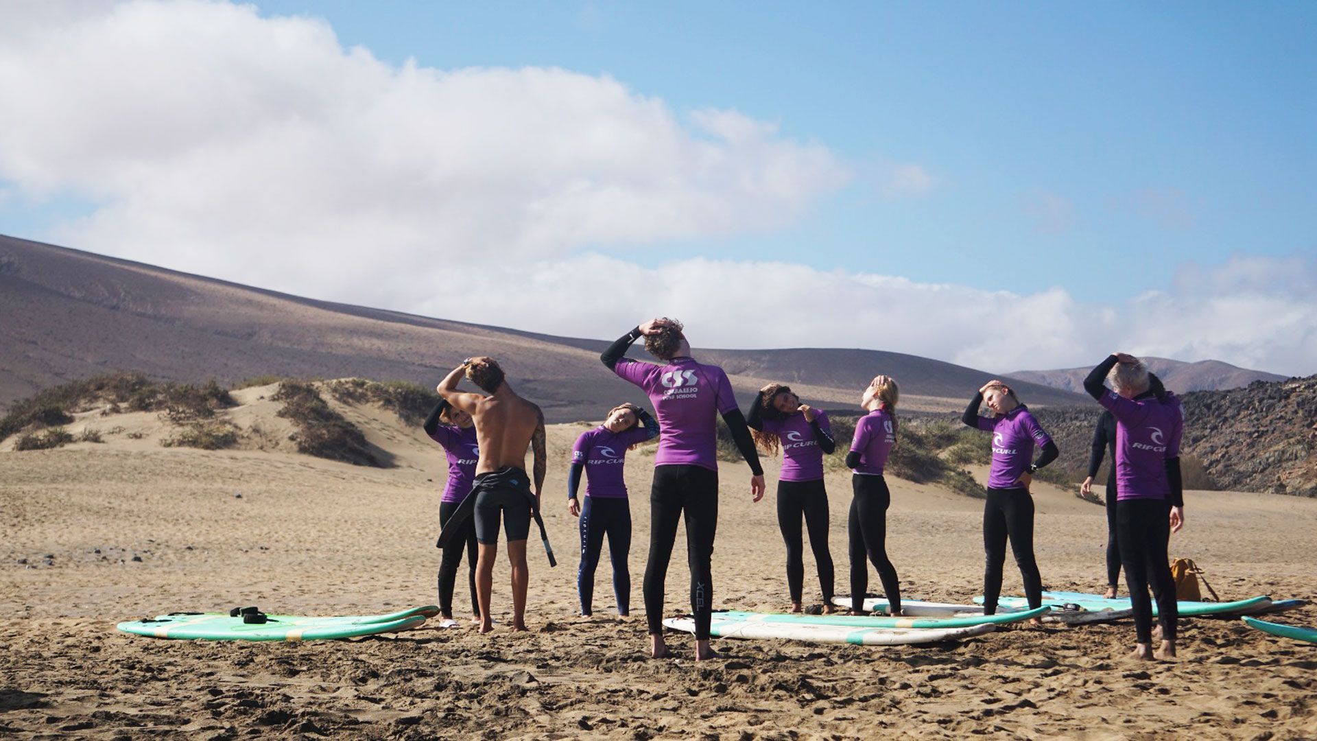 Corralejo Surf School grupo playa